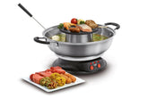 Fritel FG 2970 Culinary Fondue & Grill zilver.